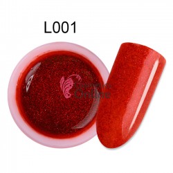 Gel UV / LED Soak Off SUGAR colorat cu sclipici 5gr Cod L001